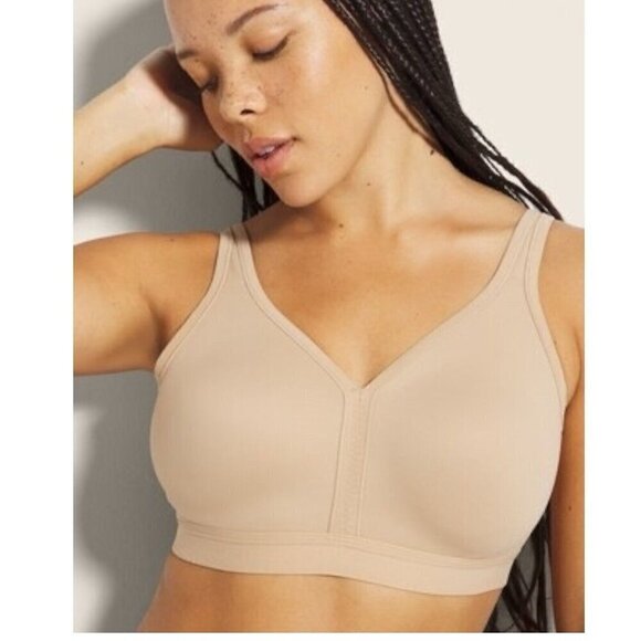 Soma 44G Bra Warm Amber Nude Tan Embraceable Wireless Unlined Full Coverage - Picture 2 of 9